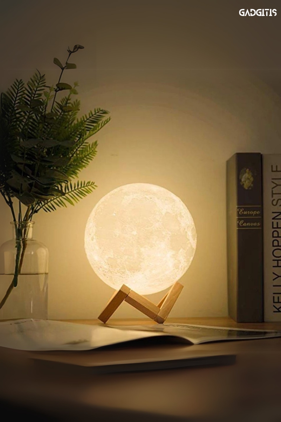 Gadgitis 3D Moon Night Lamp